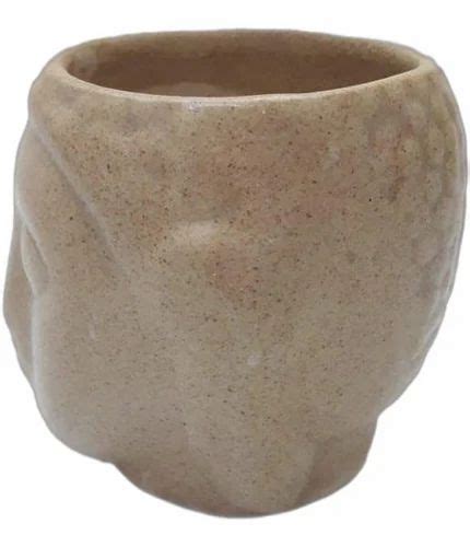 Ceramic Brown Buddha Head Pot At Rs 65 In New Delhi Id 2849554412297