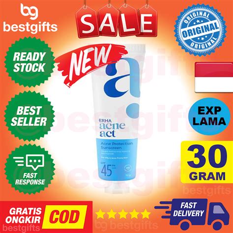 Jual ERHA ACNEACT ACNE SUN FRIENDLY SPF 30 DAILY SUNSCREEN SUNBLOCK SUN