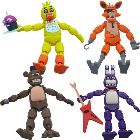 Kit Figura De A O Bonecos Five Nights At Freddy S Fnaf Articulado