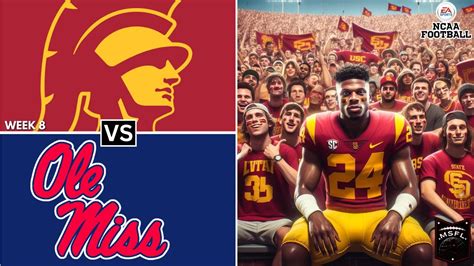 Msfl College Football Series Ole Miss Vs Usc Week Season