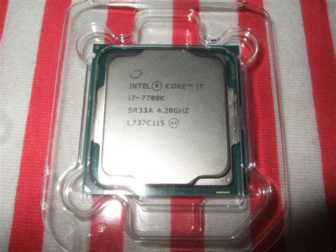 Yahooオークション 極美品 Intel Cpu Core I7 7700k Box Lga1151 Bx