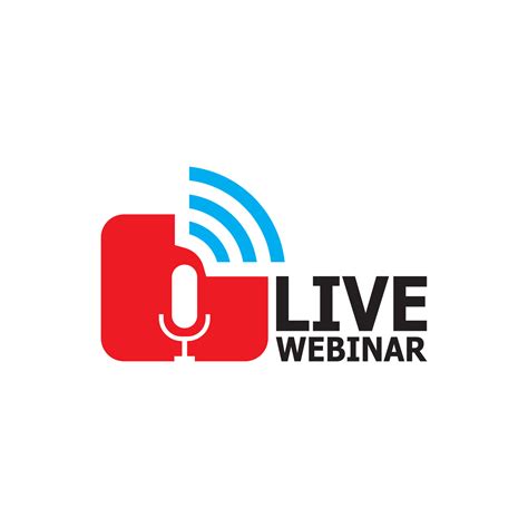 Live Webinar Icon And Symbol Template Vector Art At Vecteezy