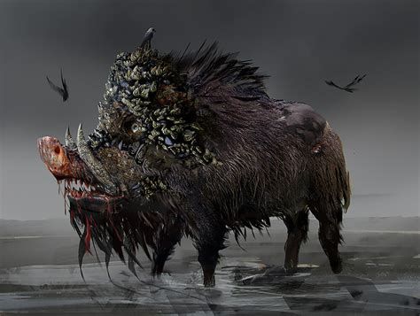 Sam Risoval Dmitrii Mayorov Zombie Mutant Boss Wild Boar