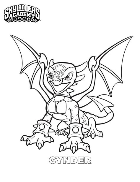 Cynder Skylanders Para Colorir Imprimir E Desenhar Colorir Me