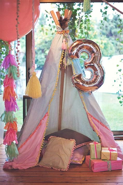 Gorgeous Boho Chic Birthday Party Pastels And Feathers Hostess With