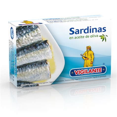 Sardinas en aceite de oliva Vigilante Conservas Valcárcel