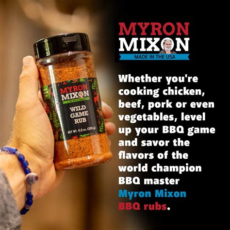 Myron Mixon Bbq Rub Hot Rub Receta Champion Pitmaster Condimento Para