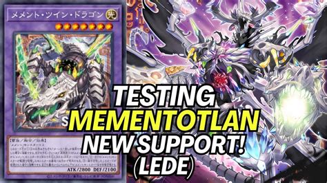 Yu Gi Oh Mementotlan New Support Edopro Replay Deck Profile Youtube