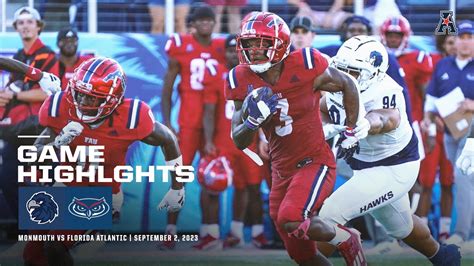 Game Highlights Monmouth Vs Florida Atlantic Football September