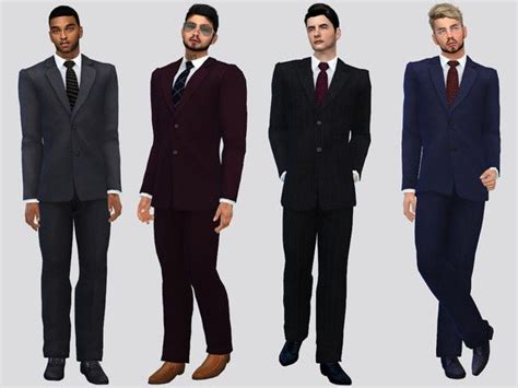 The Sims Resource - Felipe Formal Suit in 2024 | Sims 4 clothing, Sims ...