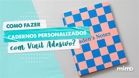 Como Personalizar Capa De Caderno Vinil Adesivo YouTube