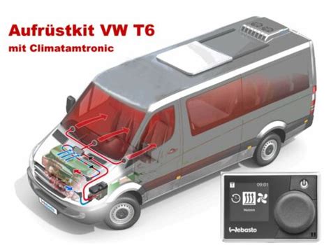 Webasto Aufr Stkit Vw T Climatronic Einbausatz Vorwahluhr B