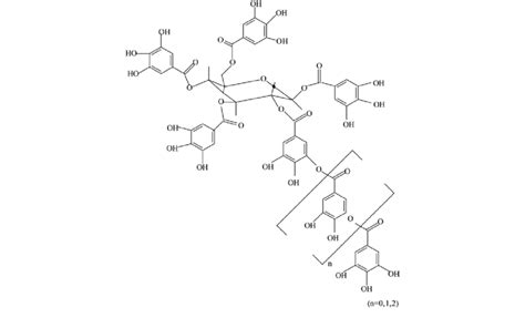 The Chemical Structure Of Tannin Download Scientific Diagram