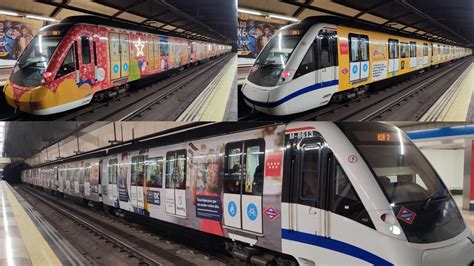 Metro De Madrid Linea 6 Serie 8400 Tren De La Navidad Mc Donalds Banco