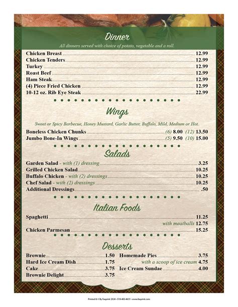 Nannette S Rise N Shine Cafe Fasprint Menus