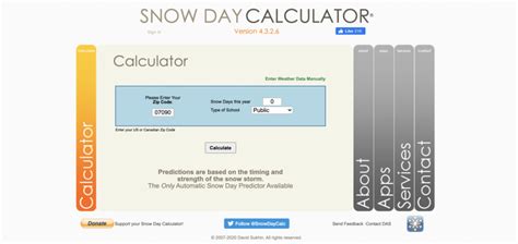 Snow Day Calculator_) – Hi's Eye