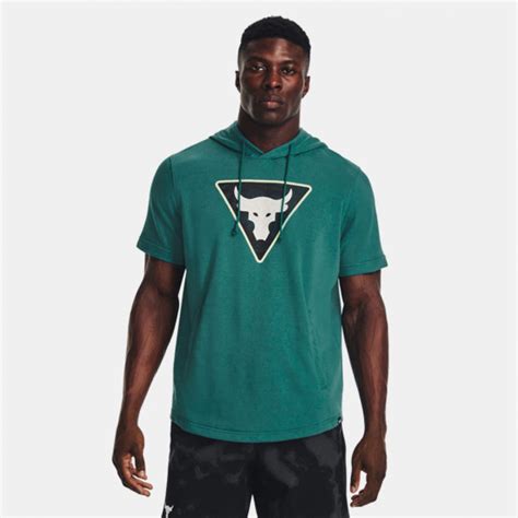 Under Armour Project Rock Mens T Shirt Green 1378019 722