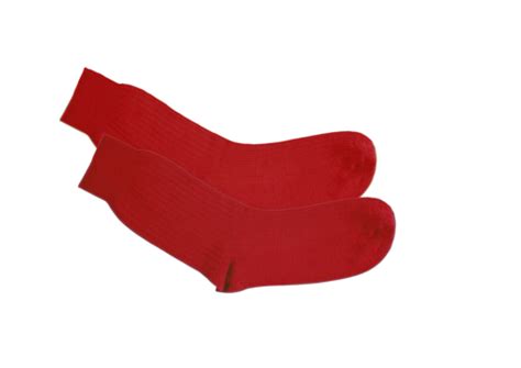 Red Socks Isolated On White Background Eight Surface Foot Background