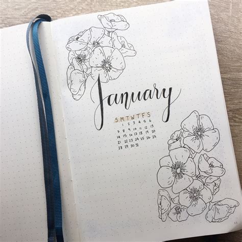 January Bujo Cover Page Planner Bullet Journal Bullet Journal