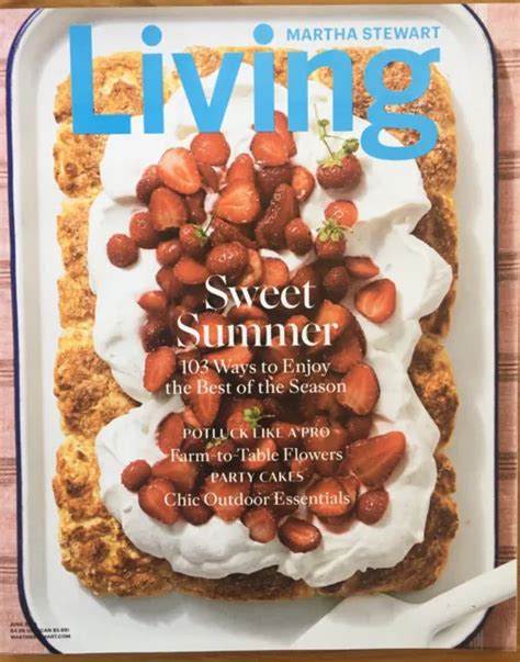 Martha Stewart Living Magazine June 2019 Sweet Summer £633 Picclick Uk