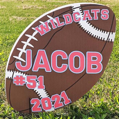 Football Yard Signs Free Shipping Vispronet