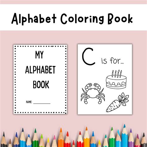 Alphabet Coloring Book, Coloring Page, Coloring Book, Kids Coloring ...