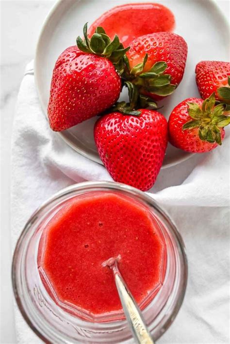 How To Make Strawberry Puree Fresh Or Frozen Momma Fit Lyndsey