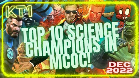 Top 10 SCIENCE Champions In MCOC MCOC Ranking Series Part 8 December