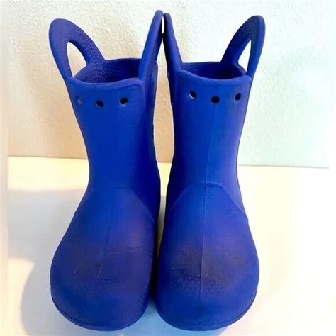 Crocs Toddler Boots Blue Rain Mud Unisex C9 Ebay