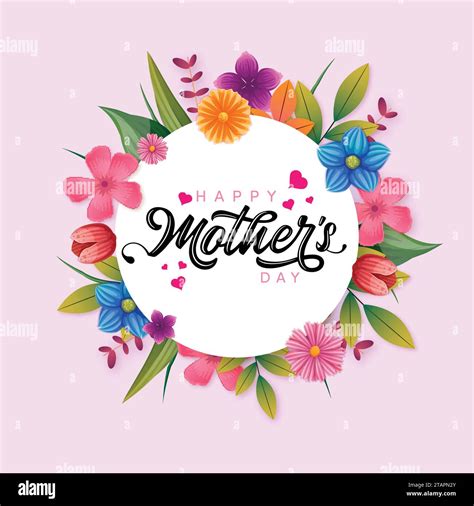 Happy Mothers Day Wishes With Heart Mother Day Calligraphy Elegant