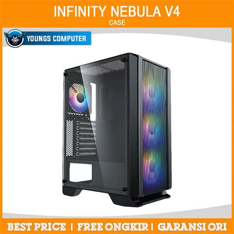 Jual Casing Infinity Nebula V Tempered Glass Atx Matx Gaming Case