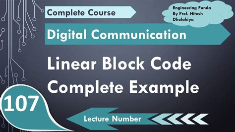 Complete Example Of Linear Block Code In Digital Communication By