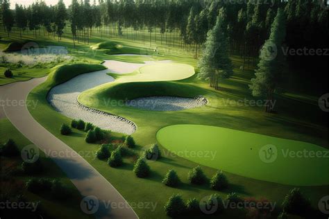 Photo Realistic Golf Course Field Ai Generated Stock Photo At