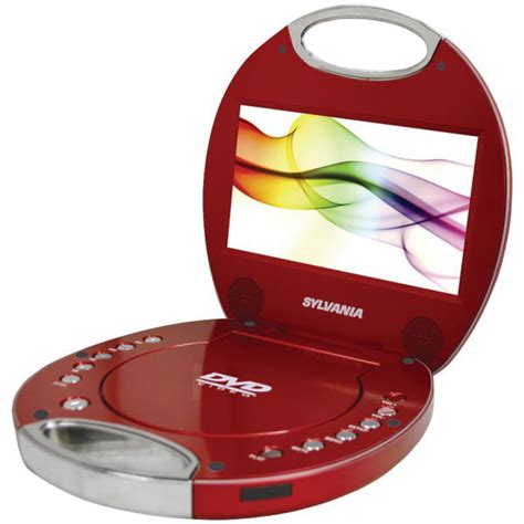 Sylvania 7" Portable DVD Player with Integrated Handle, SDVD7046-Red ...