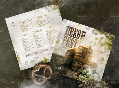 Beer Fest Menu Print Templates Graphicriver