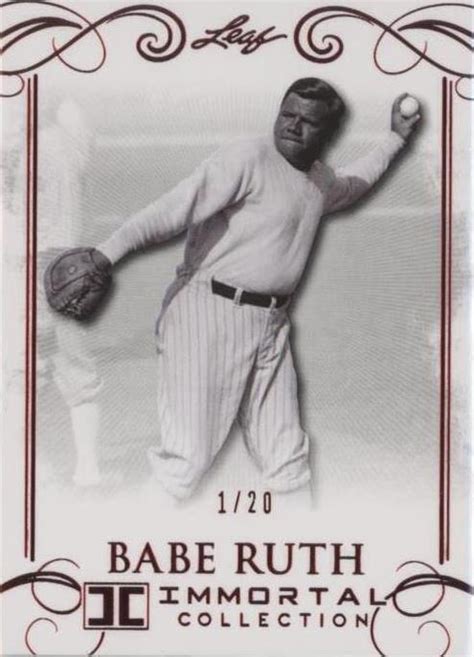 Leaf Babe Ruth Immortal Collection Babe Ruth Spectrum Red For Sale Online EBay