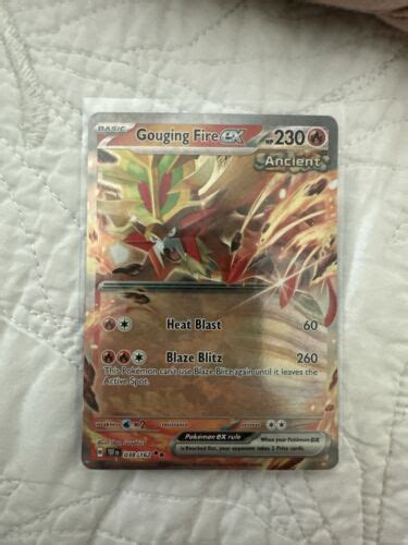 Gouging Fire Ex Temporal Forces Double Rare Pokemon Tcg Nm Ebay