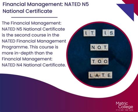 Financial Management Nated N5 National Certificate Ppt