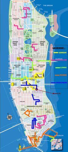 Manhattan Streets And Avenues Must See Places New York Map New York