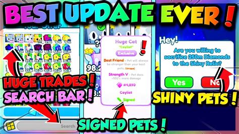 Best Pet Simulator X Update Yet Shiny Pets Signed Pets More