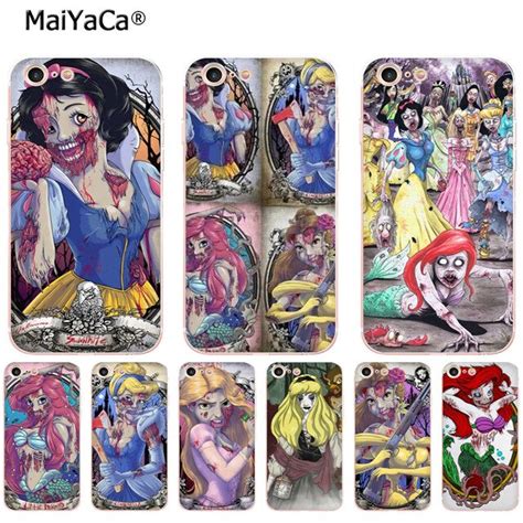 MaiYaCa Zombie Princesa Para IPhone 4S SE 5C 5S 5 SE 6 6S 7 7 8 Plus X