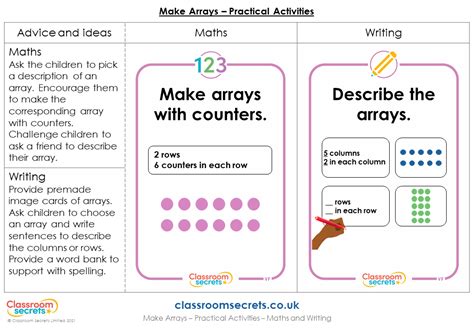 Year 1 Make Arrays Lesson Classroom Secrets Classroom Secrets