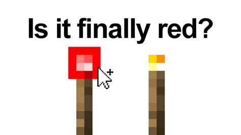 Is The New Redstone Torch Finally Red Youtube