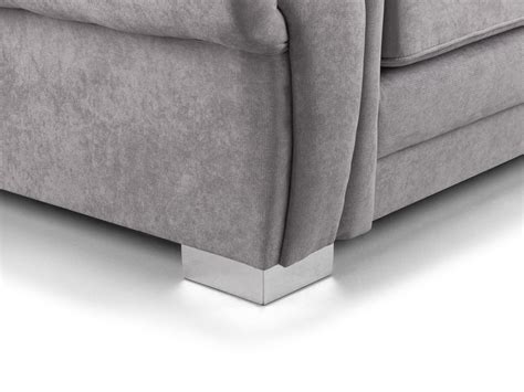 Verona Grey Large Corner Fullback Sofa Bedworld