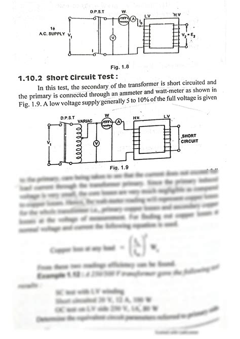 SOLUTION Electrical Technology Testing Of Transformer Open Circuit