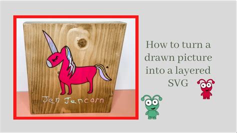 How To Turn A Drawn Picture Into A Multi Layer Svg Youtube