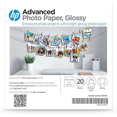 Amazon Hp Everyday Photo Paper Glossy X In Sheets Cr A