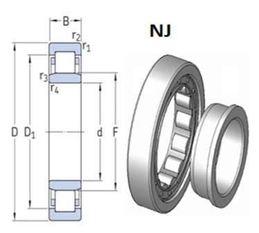 Nj E Xl Tvp Rodamiento Fag D Mm D Mm B Mm Osuna Balero