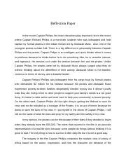 Reflection About The Movie Captain Phillips Docx Reflection Paper In