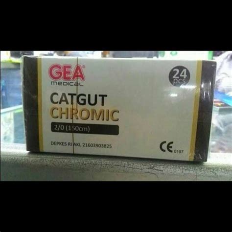 Jual Benang Jahit Luka Catgut Chromic Gea Medical Tanpa Jarum Terjamin